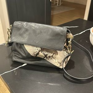Snakeskin crossbody